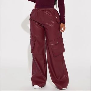 Cargo Pants - Faux Leather